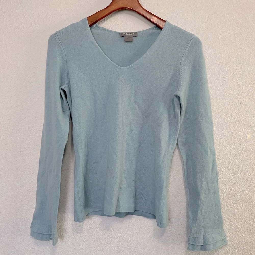 Baby Blue Ann Taylor Cashmere Sweater